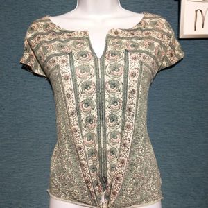 Lucky Brand tide front printed lightweight t-shirts medium